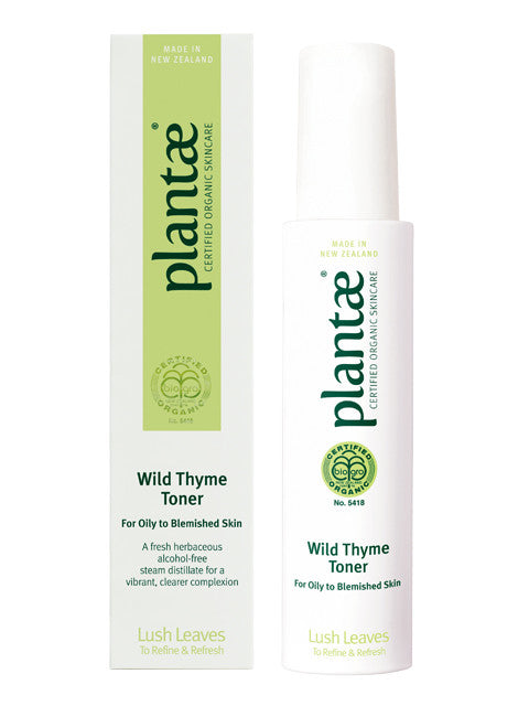 Plantae Certified Organic Skincare Wild Thyme Toner NZ
